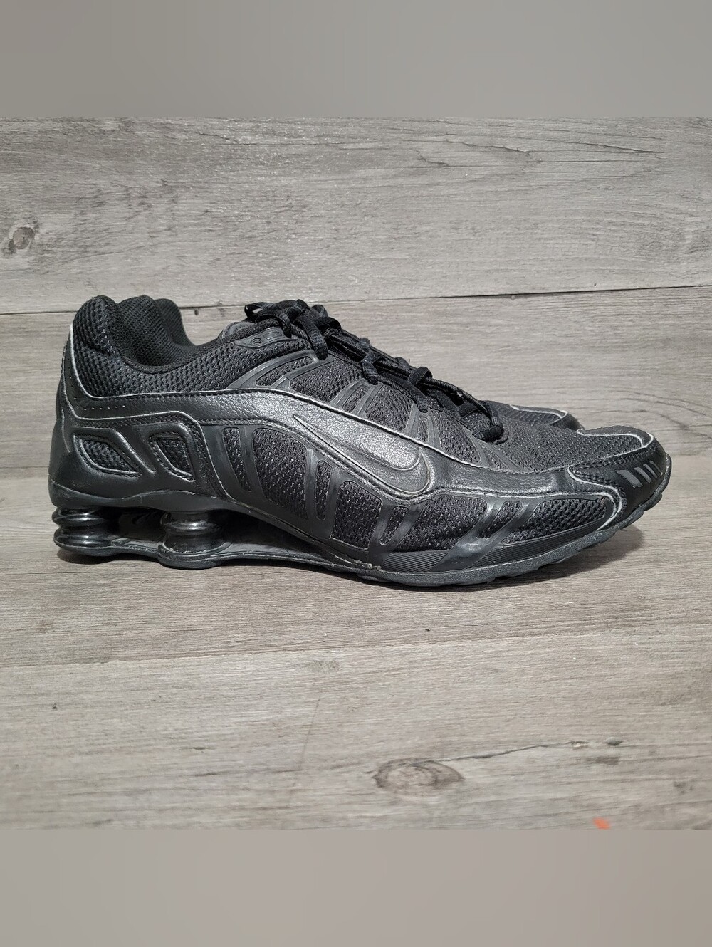 Nike Shox Turbo 3.2 SL Mens Size 11 Triple Black 455541-020